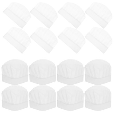  20 Pcs One-off Chefs for Kids White Hat Kochmützen Hats Kinder Hut Für