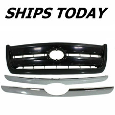 New Black With Chrome Grille For 2003-2006 Toyota Tundra Sr5 New Black With Chrome Grille For 2003-2006 Toyota Tundra Sr5