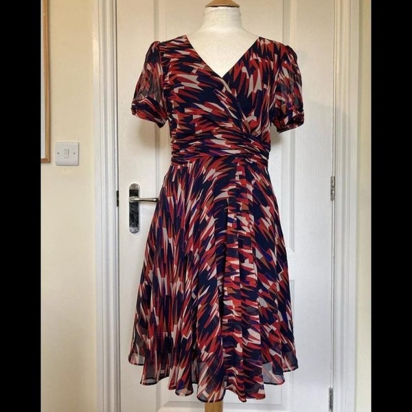 Women Jasper Conran Dress Red Polyester 36