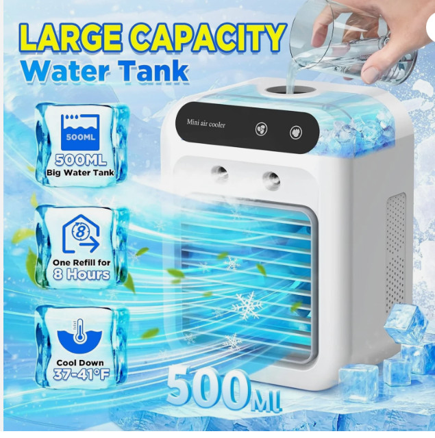 Portable Air Conditioner 3in1 Quiet AC Unit Air Cooler /Humidifier /Cooling Fans