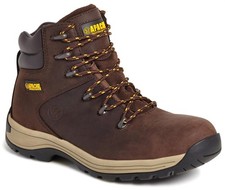 Apache S3 brown nubuck steel toe/composite midsole safety work boot #AP315CM