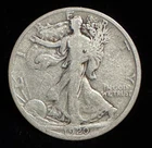 1920 D United States Walking Liberty Half Dollar Silver Coin 50C
