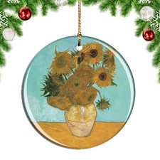Van Gogh Still Life Vase With Twelve Sun Christmas ornament city travel souvenir