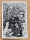 WEHRMACHT STEEL HELMET SOLDIERS HIDDEN BUNKER WW2 WWII German Military War Photo