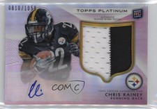 2012 Topps Platinum Rookie 810/1058 Chris Rainey #114 Patch Auto 17pt