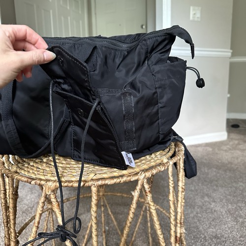 OLEND Calypso multiwear pocket detail bag with laptop compartment in Black - Picture 9 of 11