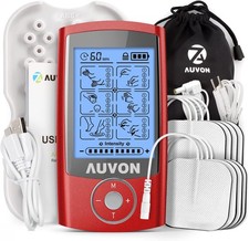 AUVON Rechargeable TENS Unit Muscle Stimulator, 24 Modes 4th Gen TENS Machine
