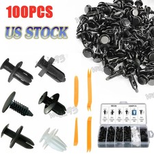 He26 6size 100pcs Car Fastener Push Pin Bumper Door Panel Retainer Clip Kit He26 6size 100pcs Car Fastener Push Pin Bumper Door Panel Retainer Clip Kit