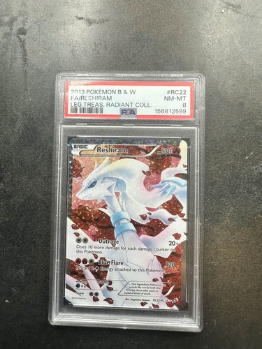 Reshiram graded PSA 8 for sale on eBay