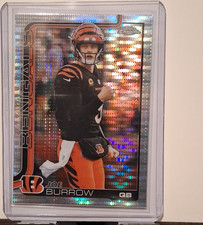 Topps Chrome 2025 Joe Burrow #61 Cincinnati Bengals Pulsar NFL Football Card 🔥