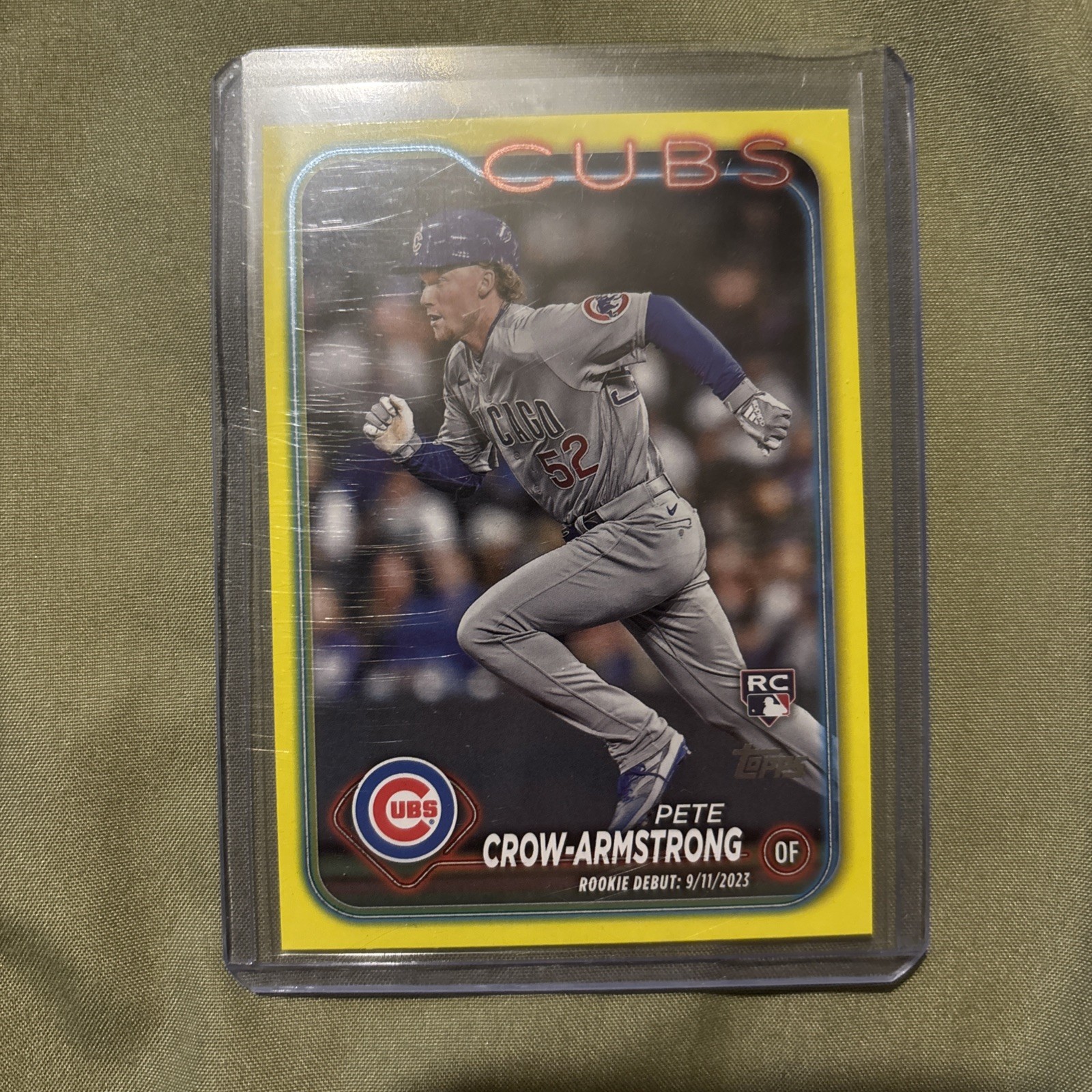 2024 Topps Update Series - Rookie Debut Pete Crow-Armstrong #US91 Yellow (RC)
