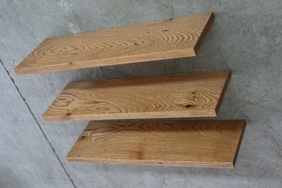 3x Wandboard Eiche Wild Massiv Holz Board Regal Steckboard Regalbrett NEU  - Bild 1 von 4