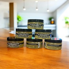 ECO STYLE BLACK CASTOR  FLAXSEED OIL SHINE GEL MAX HOLD ALCOHOL FREE 6 Pack 8Z