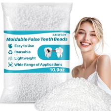 Thermoplastic Tooth Repair Kit - 10.9Oz Moldable False Teeth Beads,Repair Thermo