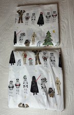 Pottery Barn Kids STAR WARS Holiday Cotton Twin Flat  Fitted Sheets No Case