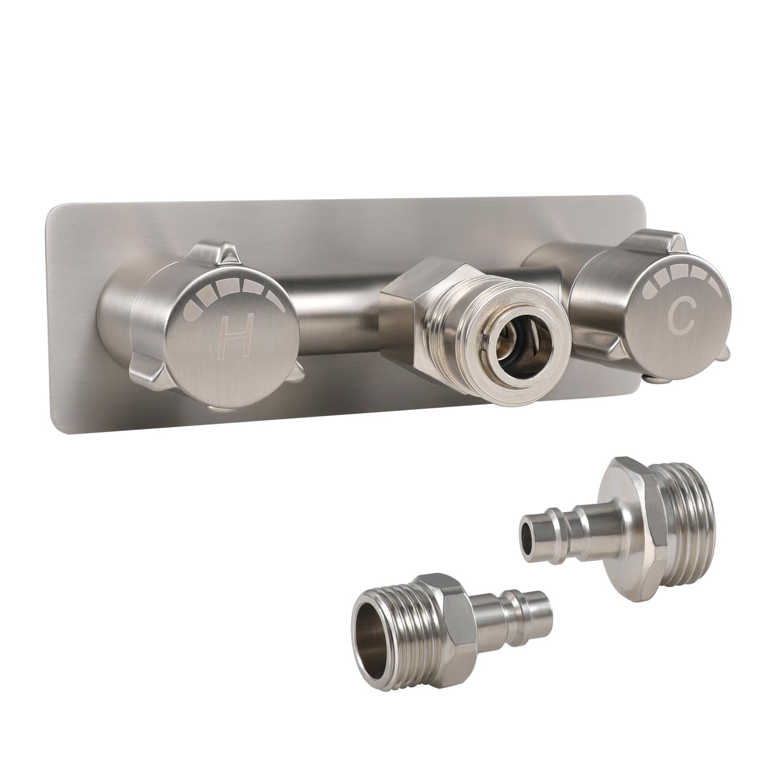 All Metal RV Exterior Quick Connect 3.9 x 5.9 x 2 inches, Br