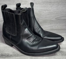 Rockwood Cowboy Leather Boots Size UK 9 EU 43