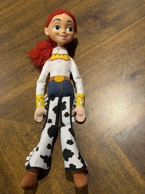 Disney Toy Story Jessie Yarn Hair Soft Doll 15'' By Thinkway Toys