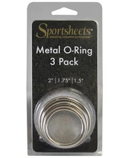 Sportsheets Metal O Ring Set - Works with Flared Base Dildos