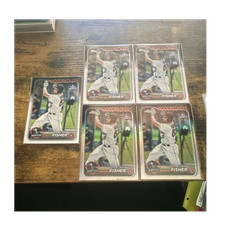 Topps Cam Fisher Fayetteville Woodpeckers Pro Debut/Chrome Rookie 5 Card Lot