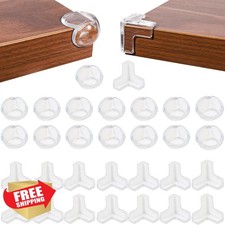 30pk Clear Baby Corner Protectors Furniture Guards Sharp Edges