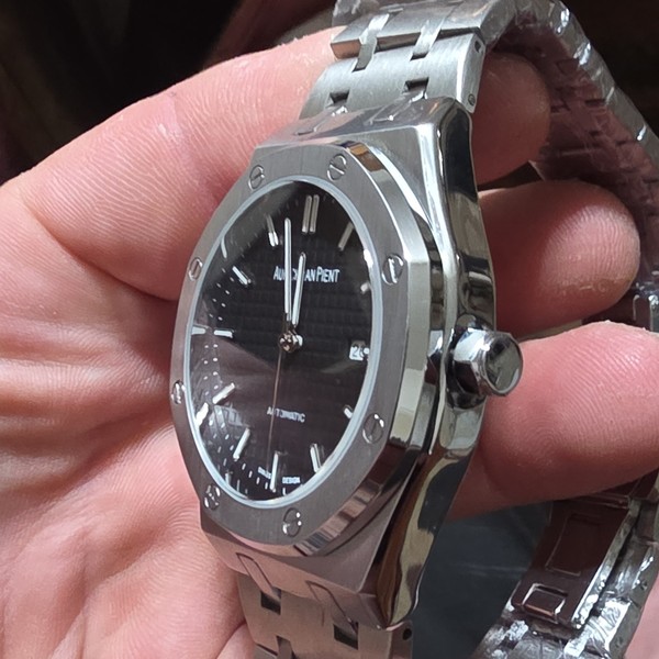 Aurichman Pient Calibre 1302 Automático Esfera Negra Fecha Acero Octagonal 41mm 2