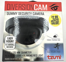 Dummy Security Camera Set of 2 DiversionCam LED Indoor Outdoor
