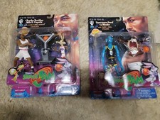 Lot Of 2 Space Jam Tasmanian Devil vs Blanko And Charles Barkley 1996  Playmates