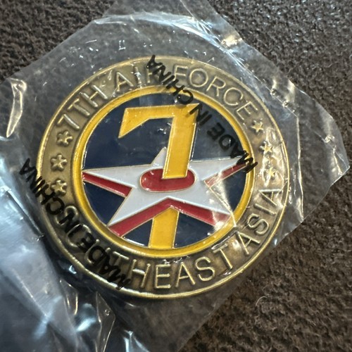 USAF 7th AF Seventh Air Force Southeast Asia Challenge Coin Token Medal ...