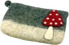 Filz Portemonnaie Fliegenpilz - 10*21*2 cm