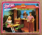 1982 Barbie Loves McDonalds Playset Restaurant Mattel Vintage