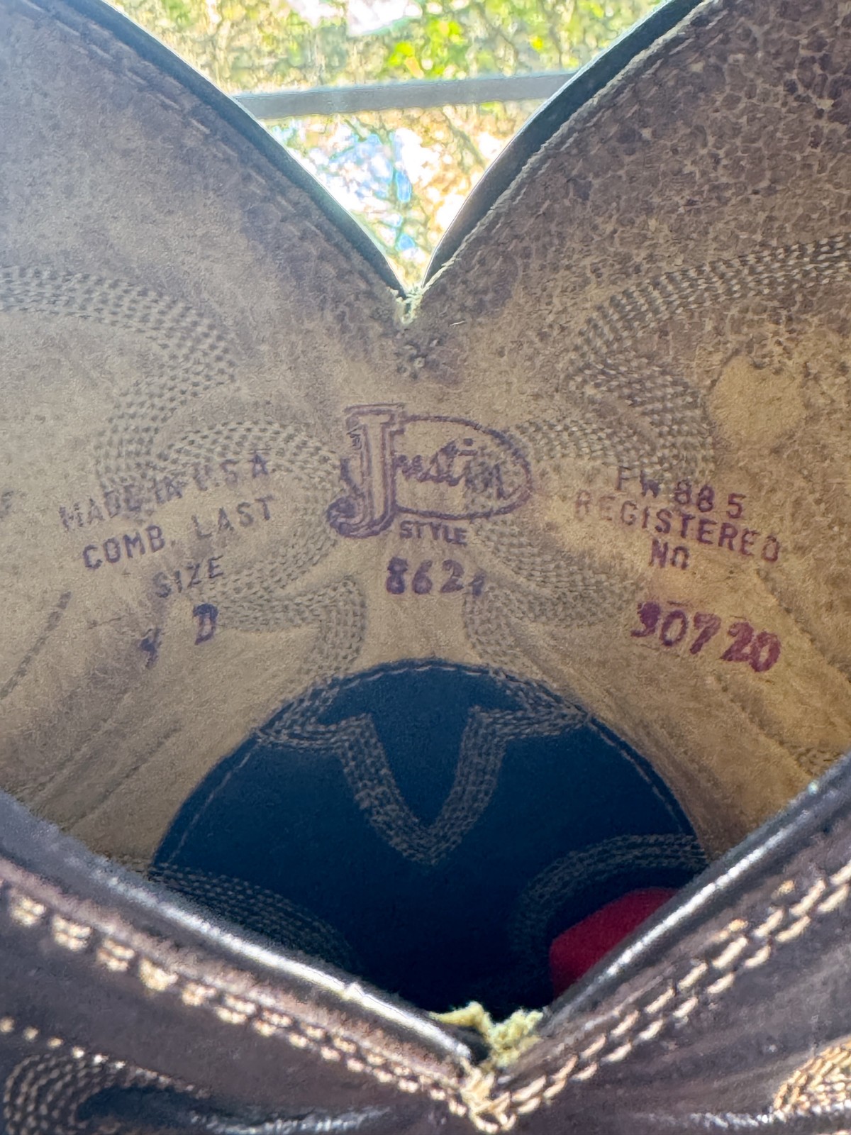 Justins Boots - 9D - Snake Skin (Python) - image 5