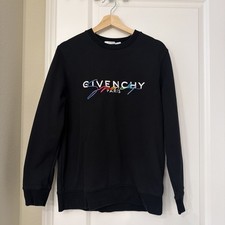 Givenchy Paris Embroidered Logo Sweatshirt Size S Rajnbow Colorful