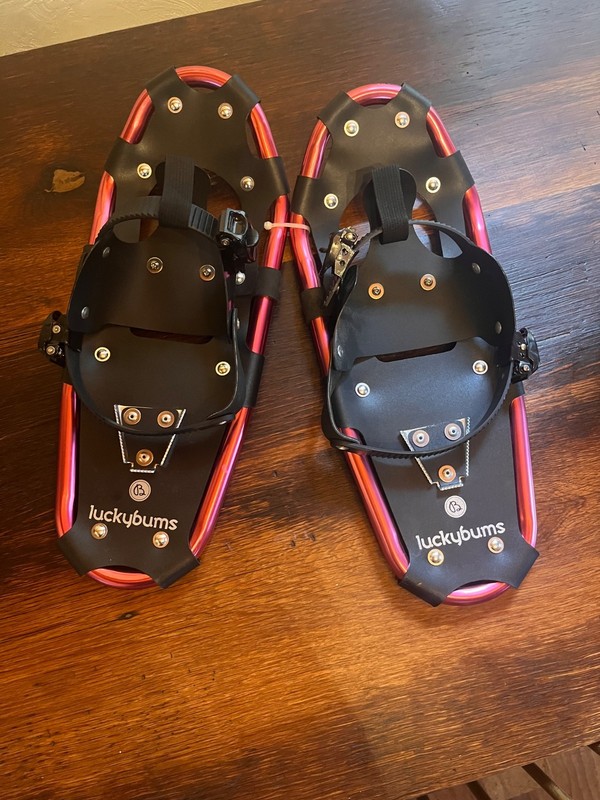 Lucky Bums 19 Inch Youth Hiking Snowshoes for Kids Ages 6 to 12, Pink
