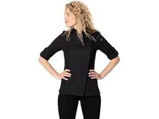 Chef Works Women's Lansing Chef Coat, Black, Medium 