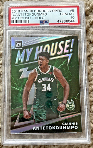 2019-20 Donruss Optic My House Holo #5 Giannis Antetokounmpo PSA 10
