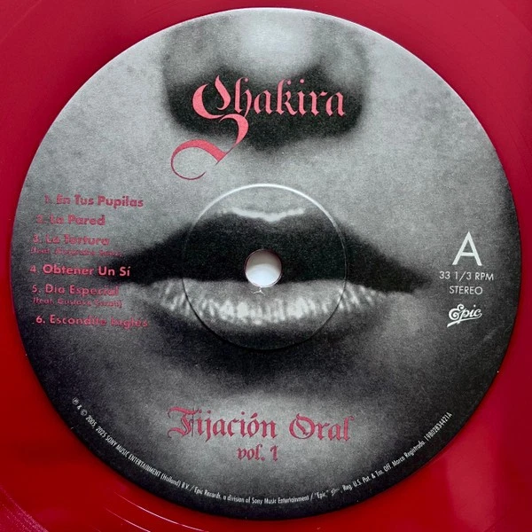 Shakira - Fijacion Oral Vol. 1 - Red Vinyl - Anniv Ed - 1st Time On Vinyl - Image 3 of 4