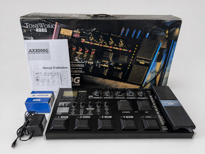 Korg ToneWorks AX3000G Guitar Multi Effects Processor w/ AC Adapter Manual Box