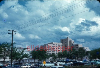 Slide Photo 1960 Birmingham AL LOT Street Scene Downtown Alabama UAB Hospital