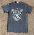 Nashville Tennessee T-Shirt Men's Medium Gray Eagle Graphic Short Sleeve