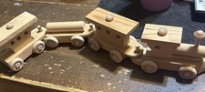 Handmade Wooden Train Five Piece