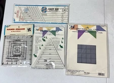 EZ Quilting Easy Six Handi Square Tri Tool Quilters Template NOS