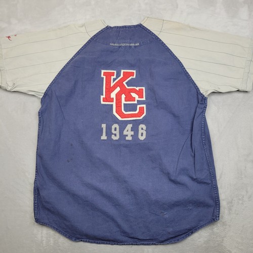 Vintage Kansas City Monarchs Jersey Men XL Negro Leagues Baseball Shirt 1946 90s
