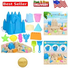 Ultimate Beach Sand Toys Set for Kids 3-12: Castle Bucket Creative Molds