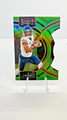 2023 Panini Select - Premier Level D.J. Moore #159 Neon Green Prizm Die-Cut /499