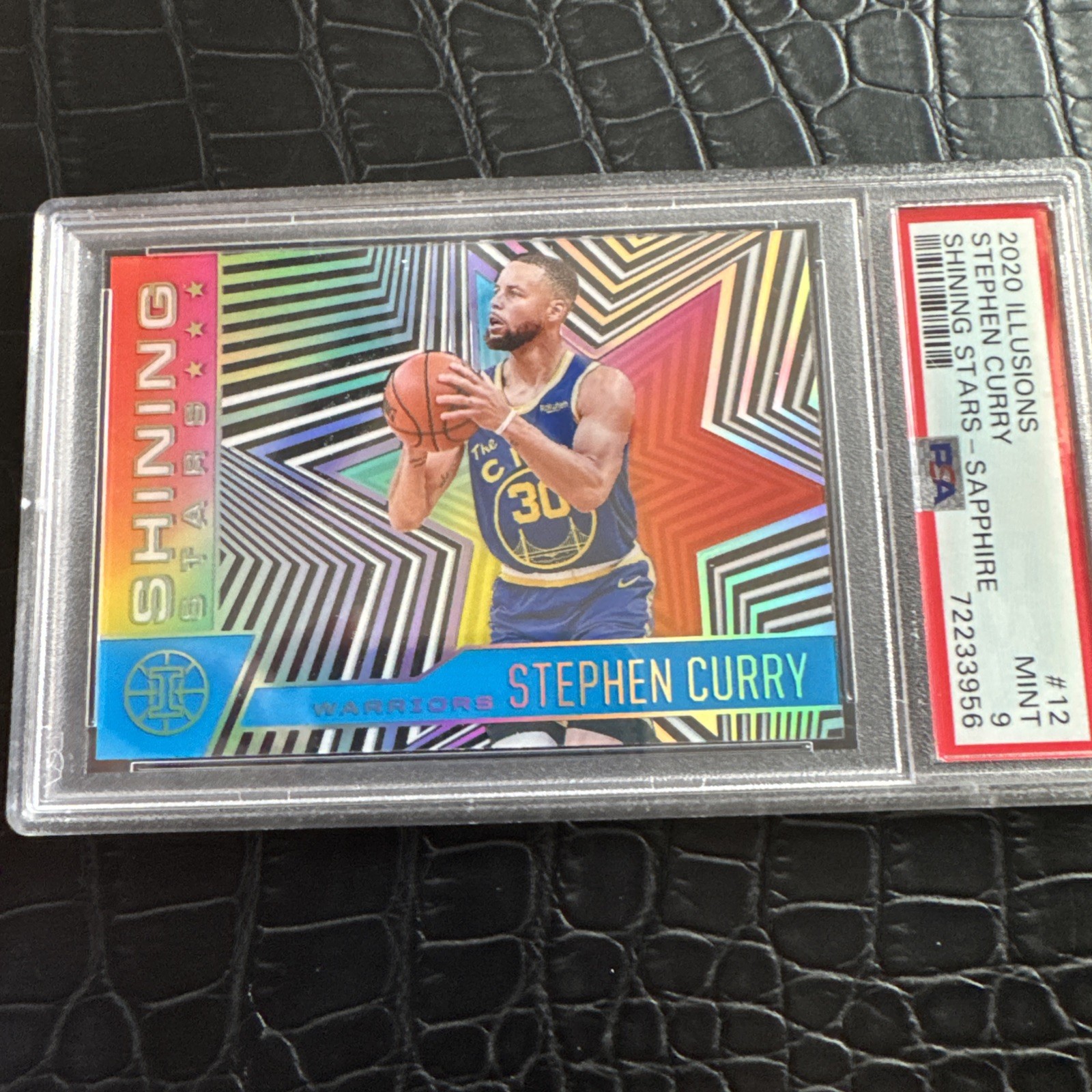 2020 Illusions Stephen Curry Shining Stars - Orange #12 PSA 9