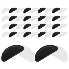24 Pairs Airbag Glasses Nose Bracket Eyeglasses Pads D-shaped Silicone