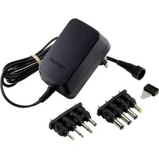 VOLTCRAFT VC-11258690 Steckernetzteil, einstellbar 3 V/DC, 4.5 V/DC, 5 V/DC, 6