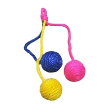 Cat Toy Sisal Ball Hanging Cat Toy Ball Pets Interactive Toy