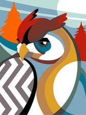 Seg De Paris Needlepoint canvas for halfstitch without yarn Owl Art SE926.368...